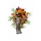 Smuteční kytice Skořicové chryzantémy - EvaDekor.cz rozvoz květin po Praze